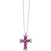 Halskette Comete Dame Fantasia Di Colore in Weißgold Diamante 0.12 Ct GLB1379 - GLB1379